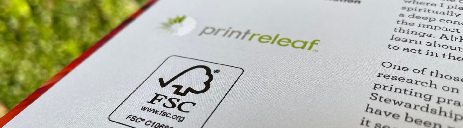Eco Conscious Printing banner