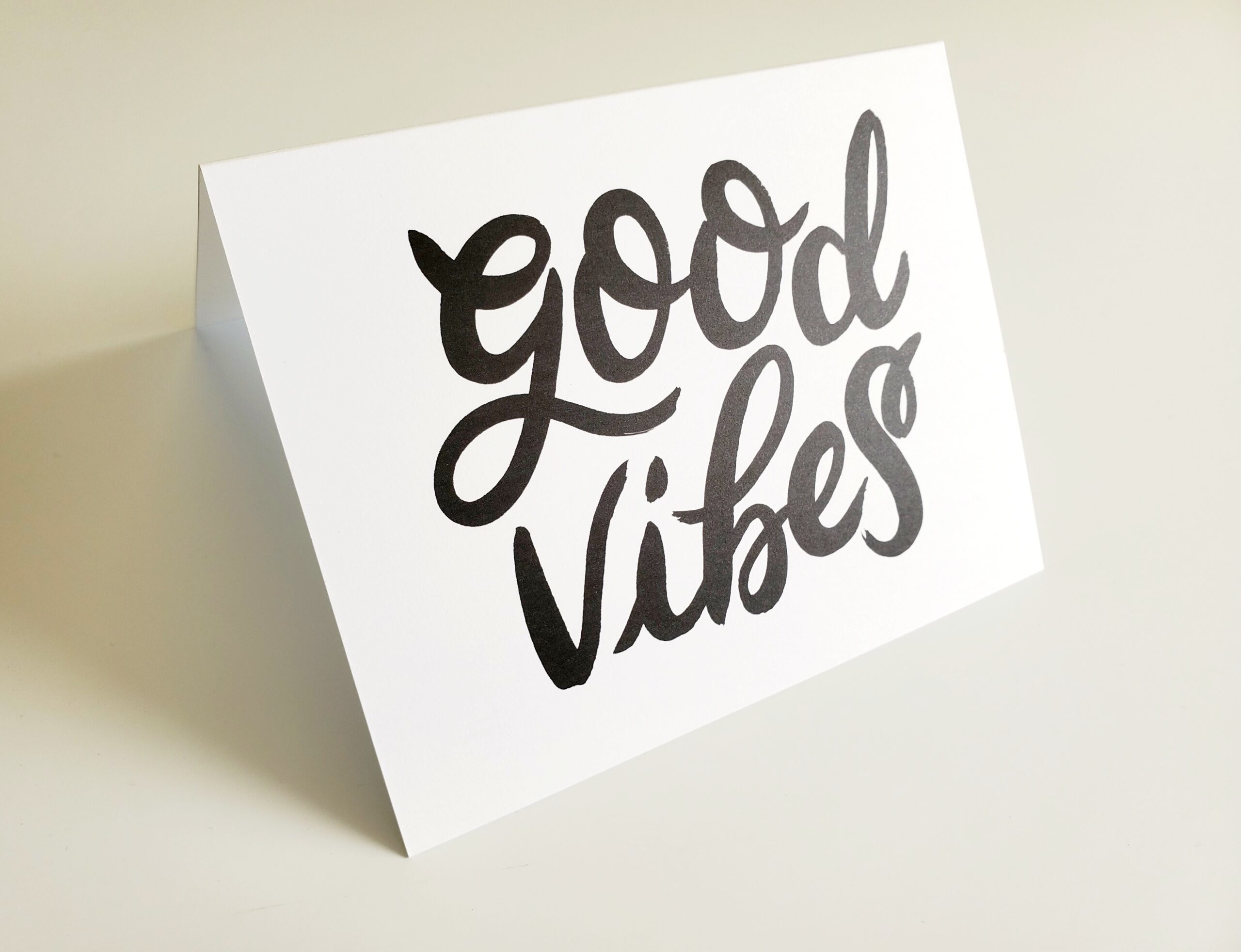 Indigo Ink Printing Greeting Cards Good Vibes