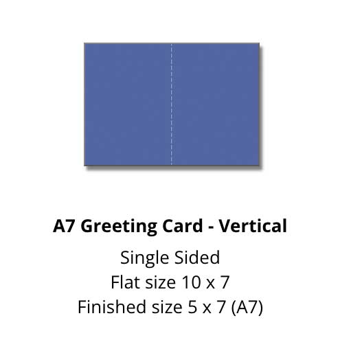 catalog A7 greeting card vertical